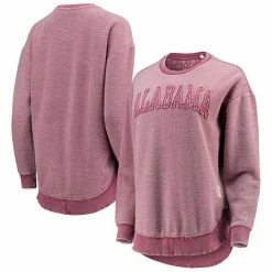 New ⭐ Unbranded 👩 Women's Pressbox Crimson Alabama Crimson Tide Ponchoville Pullover Sweatshirt ✔️
