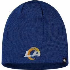 Promo 😉 Unbranded Men's '47 Royal Los Angeles Rams Primary Logo Knit Beanie 🤩