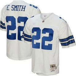 Promo ⌛ Unbranded Men's Mitchell & Ness Emmitt Smith White Dallas Cowboys 1992 Legacy Replica Jersey 🌟