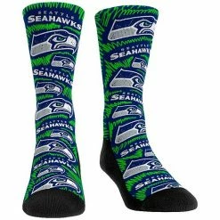 Coupon 🎉 Unbranded Rock Em 🧦 Socks Seattle Seahawks Logo Sketch Crew 🧦 Socks 🌟