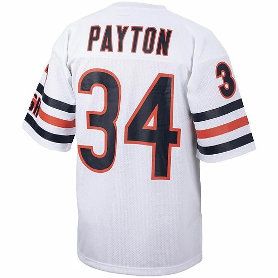Discount 🎉 Unbranded Men's Mitchell & Ness Walter Payton White Chicago Bears Big & Tall 1985 Retired Player Replica Jersey 😍 - Image 4