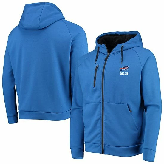 Discount ๐ Unbranded Men's Dunbrooke Royal Buffalo Bills Shag Tri-Blend Full-Zip Raglan Hoodie ๐