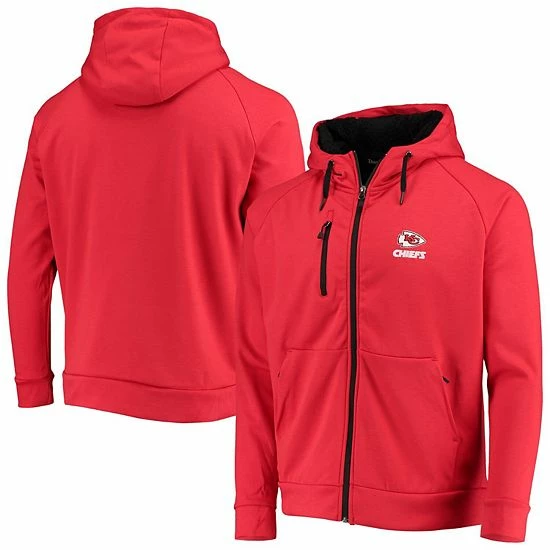 Discount ❤️ Unbranded Men's Dunbrooke Red Kansas City Chiefs Shag Tri-Blend Full-Zip Raglan Hoodie 👍 - Image 2
