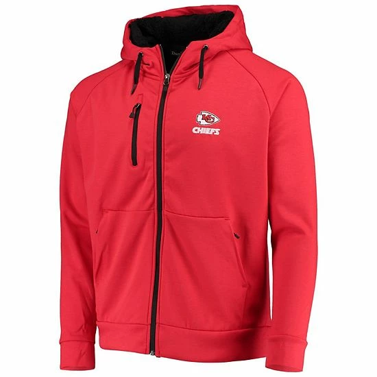 Discount ❤️ Unbranded Men's Dunbrooke Red Kansas City Chiefs Shag Tri-Blend Full-Zip Raglan Hoodie 👍 - Image 3