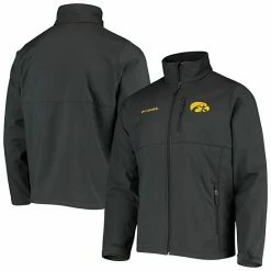 Coupon 😍 Unbranded Men's Columbia Charcoal Iowa Hawkeyes Collegiate Ascender Full-Zip Softshell Jacket 🔥