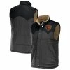Outlet 👏 Unbranded Men's NFL X Darius Rucker Collection By Fanatics Charcoal Chicago Bears Two-Tone Sherpa Button-Up Vest ⭐
