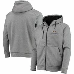 Deals 🛒 Unbranded Men's Dunbrooke Heathered Charcoal Baltimore Ravens Shag Tri-Blend Full-Zip Raglan Hoodie 🎉