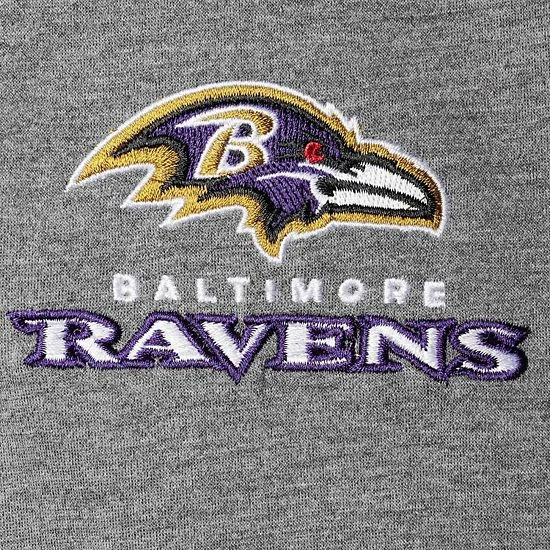 Deals 🛒 Unbranded Men's Dunbrooke Heathered Charcoal Baltimore Ravens Shag Tri-Blend Full-Zip Raglan Hoodie 🎉 - Image 5