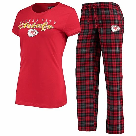 Coupon ๐ Unbranded ๐ฉ Women's Concepts Sport Red/Black Kansas City Chiefs Logo T-Shirt & Pants Set ๐