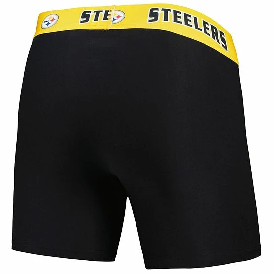 Best Pirce ๐ Unbranded Men's Concepts Sport Black/Gold Pittsburgh Steelers 2-Pack Boxer Briefs Set ๐ฏ - Image 4