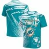 New 💯 Unbranded Men's NFL X Staple Aqua Miami Dolphins All Over Print T-Shirt 💯