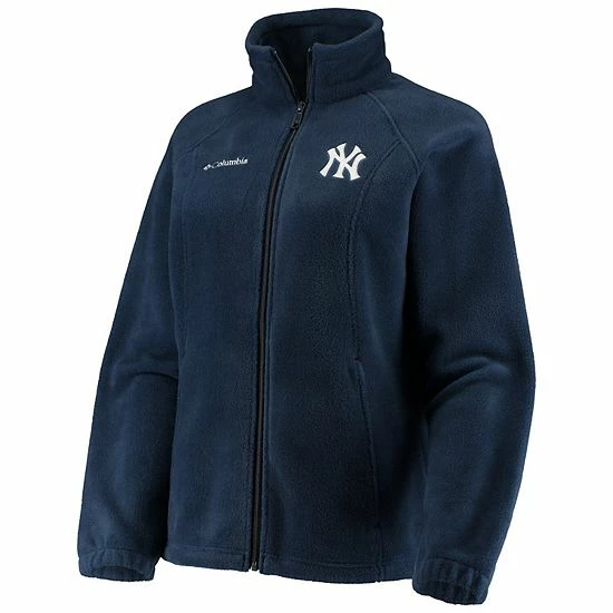 Deals 😉 Unbranded 👩 Women's Columbia Navy New York Yankees Benton Springs Fleece Full-Zip Jacket ⭐ - Image 3