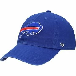 Budget 🛒 Unbranded Youth '47 Royal Buffalo Bills Logo Clean Up Adjustable Hat 🔔