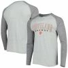 Cheapest 🔥 Unbranded Men's Concepts Sport Heather Gray Cleveland Browns Ledger Raglan Long Sleeve Henley T-Shirt ✔️