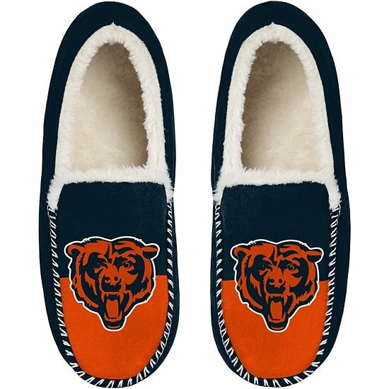 Top 10 🔥 Unbranded Men's FOCO Chicago Bears Colorblock Moccasin Slippers ⭐
