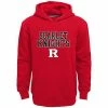 Hot Sale 🎁 Unbranded Boys 8-20 Rutgers Scarlet Knights Team Slogan Fleece Hoodie 🎉