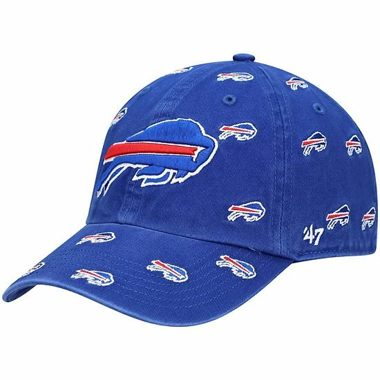 Coupon 💯 Unbranded 👩 Women's '47 Royal Buffalo Bills Repeat Confetti Clean Up Adjustable Hat 🎉 - Image 2