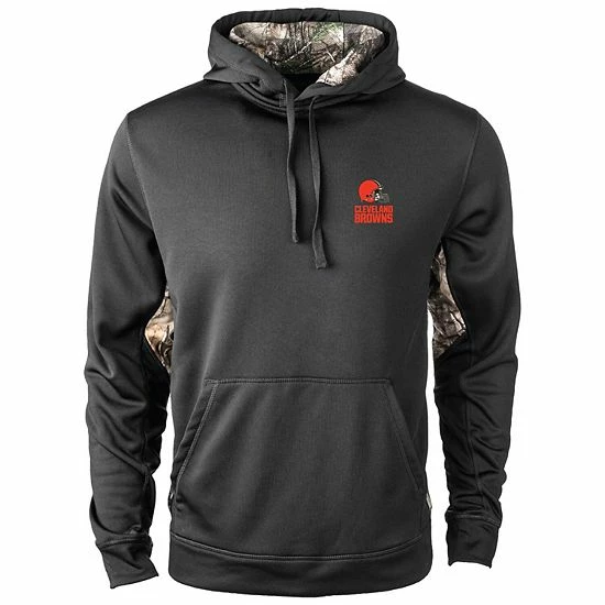 Cheap ๐งจ Unbranded Men's Dunbrooke Black/Realtree Camo Cleveland Browns Logo Ranger Pullover Hoodie ๐