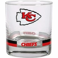 Cheapest 😀 Unbranded Kansas City Chiefs Banded Rocks Glass ⌛