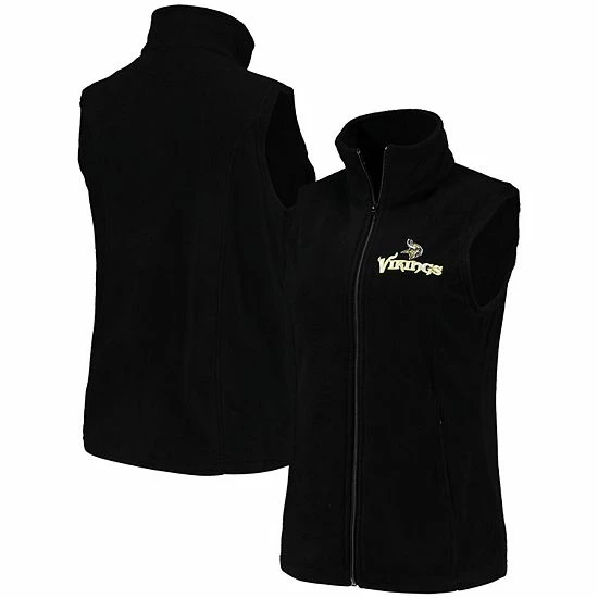 Best reviews of โค๏ธ Unbranded ๐ฉ Women's Minnesota Vikings Black Houston Fleece Full-Zip Vest ๐ - Image 2