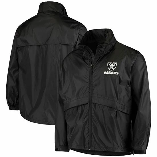 Wholesale 🧨 Unbranded Men's Dunbrooke Black Las Vegas Raiders Circle Sportsman Waterproof Packable Full-Zip Jacket 🥰 - Image 2