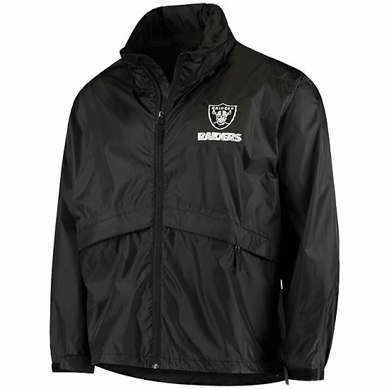 Wholesale 🧨 Unbranded Men's Dunbrooke Black Las Vegas Raiders Circle Sportsman Waterproof Packable Full-Zip Jacket 🥰 - Image 3