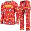 Coupon 🛒 Unbranded Men's FOCO Red Kansas City Chiefs Wordmark Ugly Pajama Set ⌛