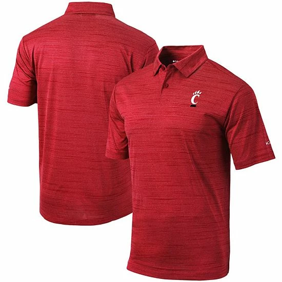 Promo 🔔 Unbranded Men's Columbia Golf Red Cincinnati Bearcats Omni-Wick Set Polo ⭐