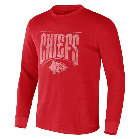 Flash Sale ๐ Unbranded Men's NFL X Darius Rucker Collection By Fanatics Red Kansas City Chiefs Long Sleeve Thermal T-Shirt ๐ - Image 3