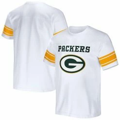Best Sale 😉 Unbranded Men's NFL X Darius Rucker Collection By Fanatics White Green Bay Packers Football Striped T-Shirt 🛒