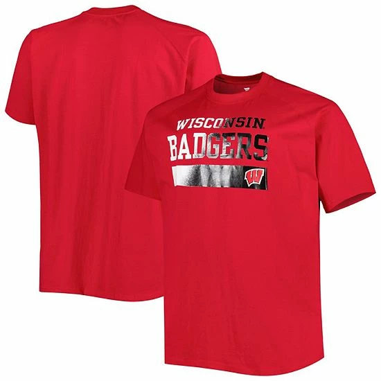 Best Sale ๐ Unbranded Men's Red Wisconsin Badgers Big & Tall Raglan T-Shirt ๐ฅฐ