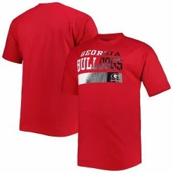 Top 10 😍 Unbranded Men's Red Georgia Bulldogs Big & Tall Raglan T-Shirt ✔️