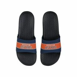 Brand new 🌟 Unbranded FOCO Houston Astros Stripe Raised Slide 🩴 Sandals ⭐
