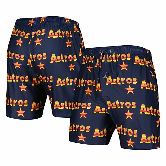 Wholesale 🔥 Unbranded Men's Concepts Sport Navy Houston Astros Flagship Allover Print Knit Jam Shorts 🔥