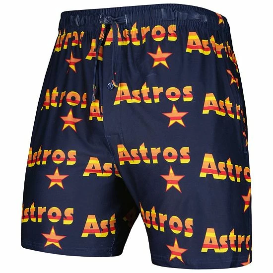 Wholesale 🔥 Unbranded Men's Concepts Sport Navy Houston Astros Flagship Allover Print Knit Jam Shorts 🔥 - Image 3