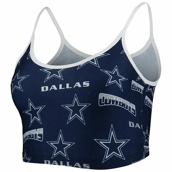 Wholesale 🔔 Unbranded 👩 Women's Concepts Sport Navy/White Dallas Cowboys Breakthrough Allover Knit Sports Bra ⭐ - Image 3