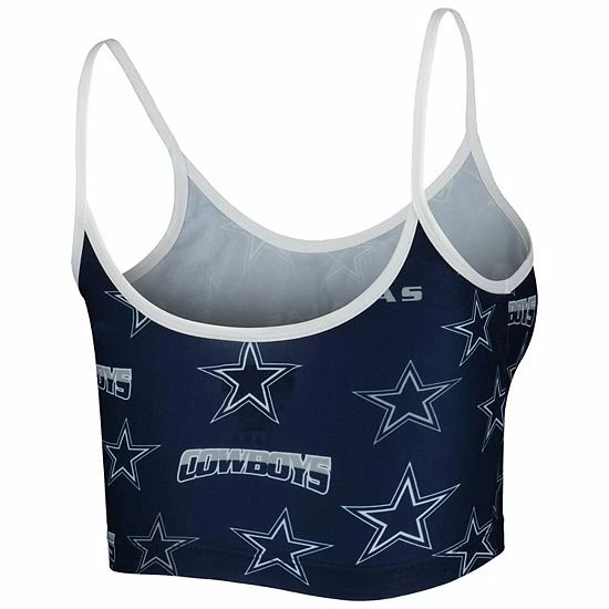 Wholesale 🔔 Unbranded 👩 Women's Concepts Sport Navy/White Dallas Cowboys Breakthrough Allover Knit Sports Bra ⭐ - Image 4