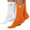 Wholesale 🎁 Unbranded 👩 Women's ZooZatz Tennessee Orange/White Tennessee Volunteers 2-Pack Quarter-Length 🧦 Socks ⭐