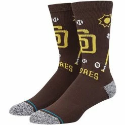 Best Pirce 🧨 Unbranded Men's Stance San Diego Padres Landmark Crew 🧦 Socks 🎁