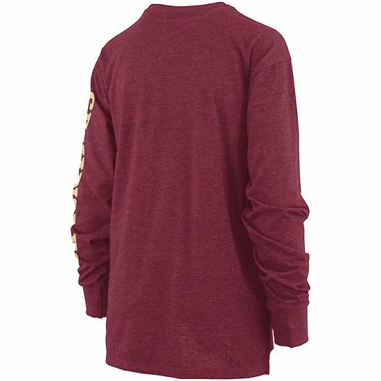 Best deal ✨ Unbranded 👩 Women's Pressbox Garnet Florida State Seminoles Two-Hit Canyon Long Sleeve T-Shirt 😉 - Image 4