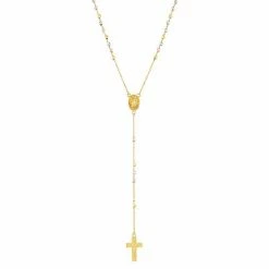 Best reviews of 🎉 Unbranded Tri-Tone 10k Gold Rosary Necklace 😍