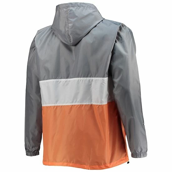 New ๐ Unbranded Men's Tennessee Orange/White Tennessee Volunteers Big & Tall Water-Resistant Half-Zip Hoodie ๐ - Image 4