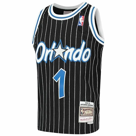 Hot Sale ๐ Unbranded Youth Mitchell & Ness Penny Hardaway Black Orlando Magic Hardwood Classics Swingman Throwback Jersey ๐ - Image 3