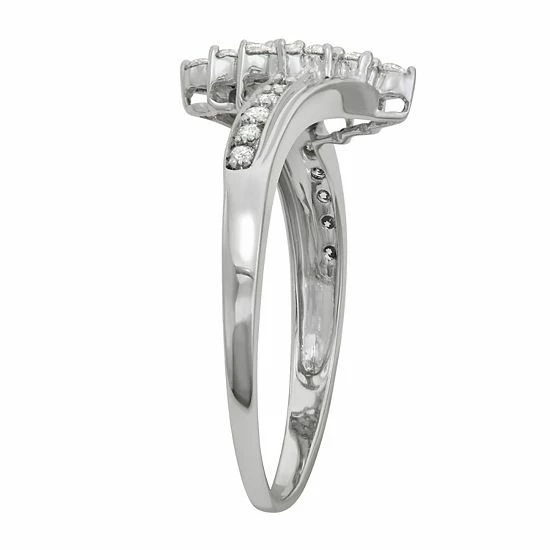Top 10 🔔 Unbranded 10k White Gold 1/3 Carat T.W. Diamond Cocktail Ring 🛒 - Image 2