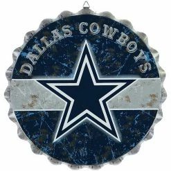 Coupon 🎉 Unbranded Dallas Cowboys Metal Distressed Bottle Cap Sign 🥰