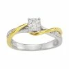 Coupon ⭐ Unbranded 10k Gold 1/6 Carat T.W. Diamond Infinity Promise Ring ✨