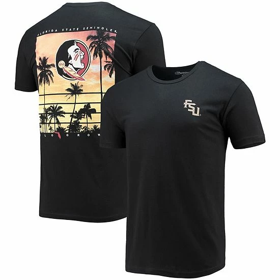Best deal 🌟 Unbranded Men's FloGrown Black Florida State Seminoles Sunset Palms T-Shirt 😀 - Image 2