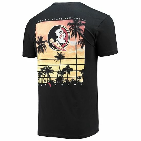 Best deal 🌟 Unbranded Men's FloGrown Black Florida State Seminoles Sunset Palms T-Shirt 😀 - Image 4