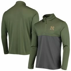 Top 10 🛒 Unbranded Men's Levelwear Olive New York Yankees Delta Pursue Quarter-Zip Jacket ✔️