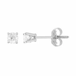 Buy ๐ Unbranded 14k White Gold 1/4-ct. T.W. Round-Cut Diamond Solitaire Earrings ๐